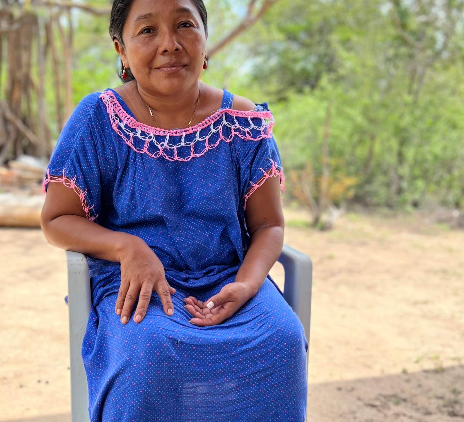 Wayuu weaver from Tocoromana, Yaniris Lucila Jusayu